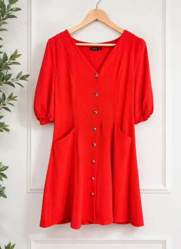 Vestido Vermelho Cortelle | Tamanho M