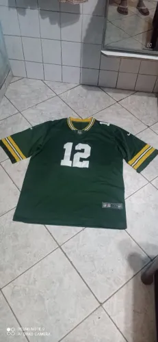 camisa de futebol americano do jogador Aaron Rodgers da equipe Green Bay Packers. 