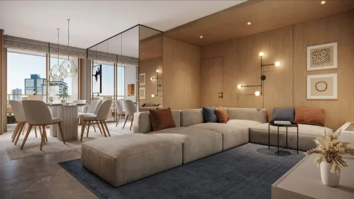 Três suítes em 123 m² no MoMA Residence, bairro Fazenda, Itajaí