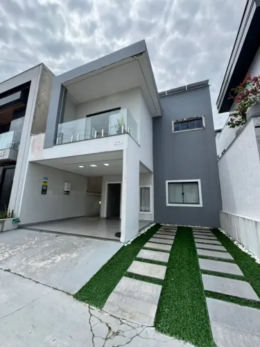Casa Moderna à Venda no Condomínio Arbre  Av. 40 Horas | 3 Quartos | Área Gourmet