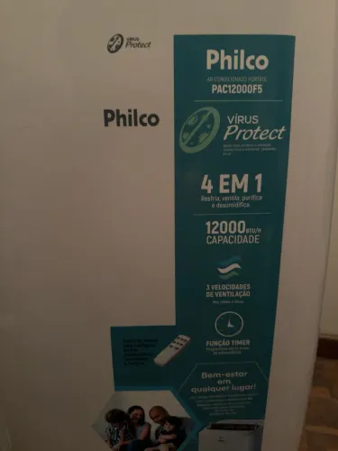 Ar-Condicionado Portátil Philco 12.000 BTUs 127V PAC12000F5