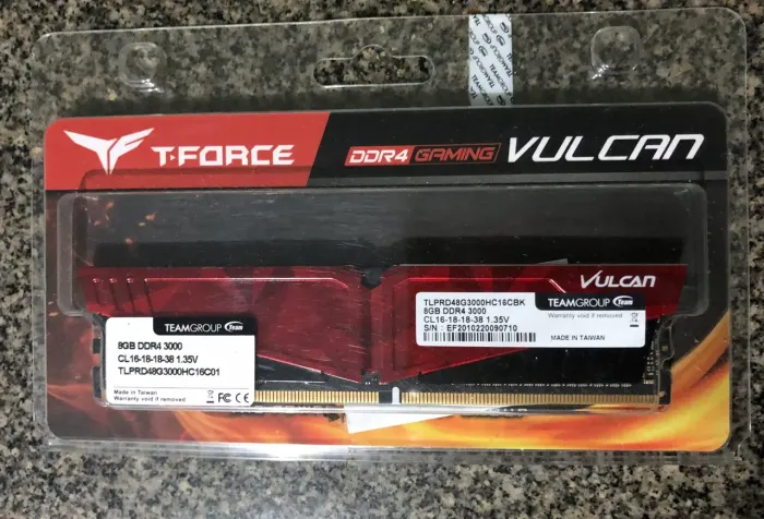 Placa de ram 8gb ddr4