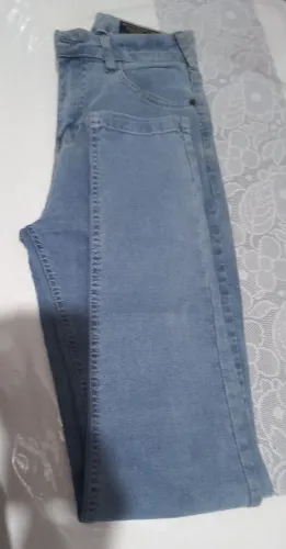 Um calça jeans azul M OFFICER 38 feminino nova
