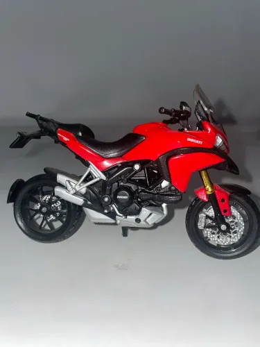Miniatura Ducati Multistrada 1200 S - Escala 1:18 Maisto (Vermelha)