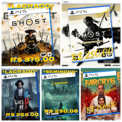 Jogos p/ PS4 e PS5 a partir de: