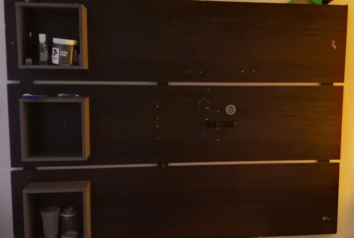 Painel de TV + Cabeceira com Nichos - Vendo Rápido