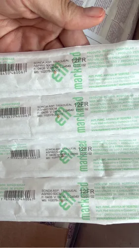 Sonda para aspiração numero 12 - 99 unidades
