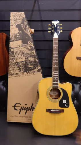 Violão Epiphone PRO-1 ULTRA Folk Tampo Maciço - Seminovo NA CAIXA