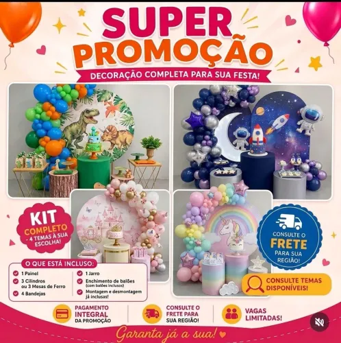 Mega promoção pegue e monte mais decoração