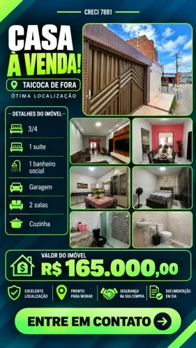A venda 3/4 Taiçoca de Fora Socorro - Mande seu contato