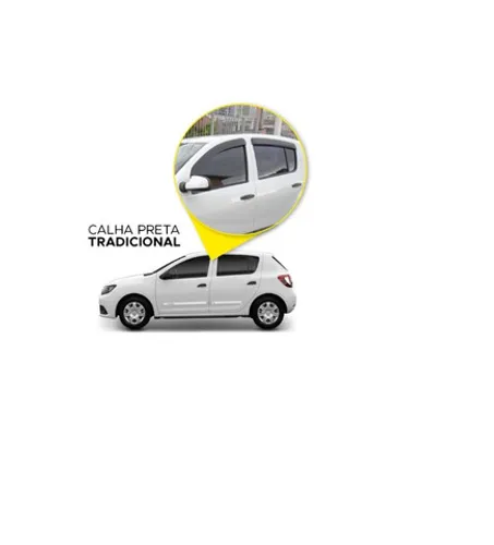 Calha De Chuva Defletor Renault Sandero Novo 4 portas fw