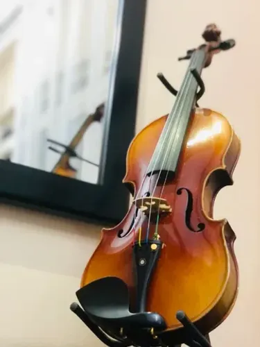 Violino Alemão antigo cópia Amati 4/4 pronto para tocar  