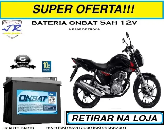 bateria onbat 5ah Fan 160 2021