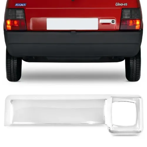 Aplique Fiat Uno 1994 à 2000 - Maçaneta Porta Mala Cromado