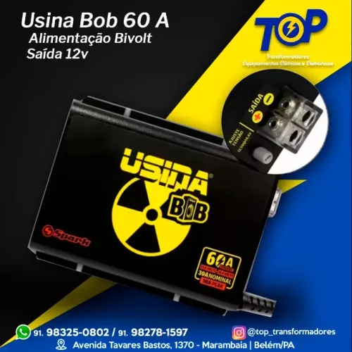Fonte Usina Bob Dynamic 60a 12v