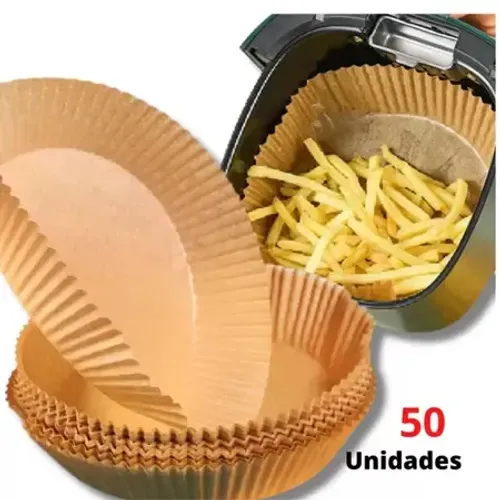 forma de papel 20cmx4,5descartavel air fryer 50pçs lcc-2332