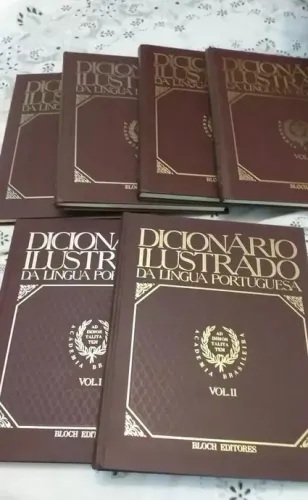 Dicionário Ilustrado Da Língua Portuguesa - 6 Volumes (1976)
