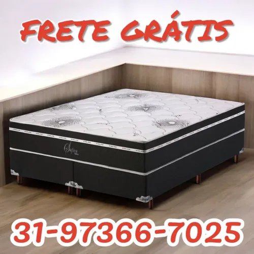COLCHÃO CASAL MOLAS 30 DE ALTURA NOVOS / SUPER OFERTA 