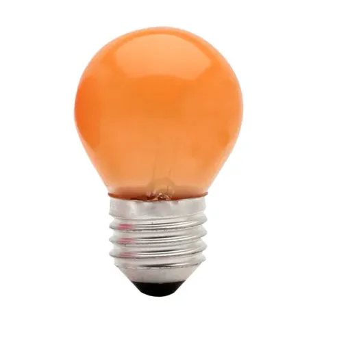 Lampada Bolinha Colorida Decorativa E27 15w 127v Bfh1150 -  Cor Laranja