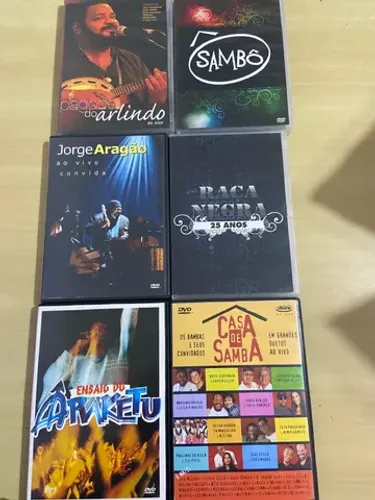 36 DVDs Samba, Sertanejo, Pop, MPB e outros