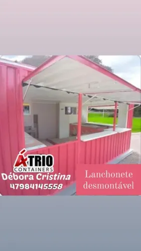 Container atendimento lanchonete desmontável 