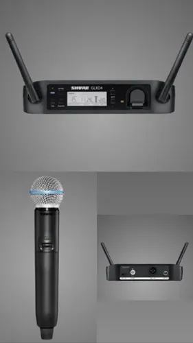Microfone Shure sem fio ORIGINAL BETA58A-GLXD4