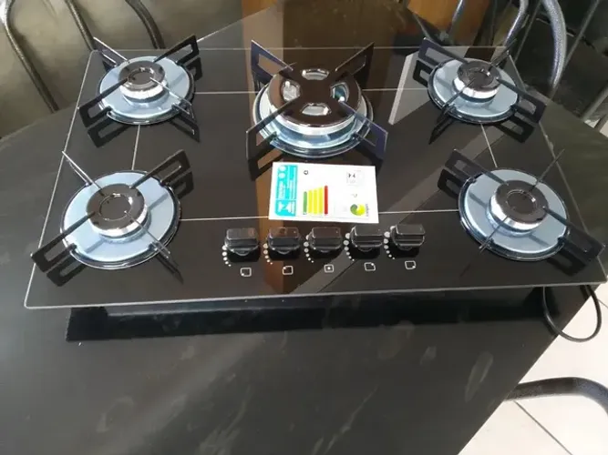 Fogão Cooktop 5 bocas com tripla chama. Entrego em Anápolis.