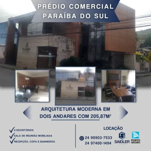 Centro empresarial em Paraíba do Sul RJ