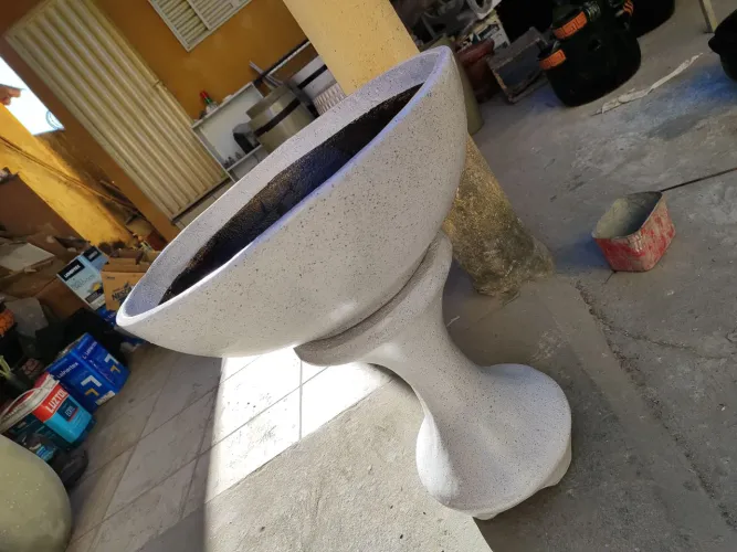 Vasos fibra com cimento 