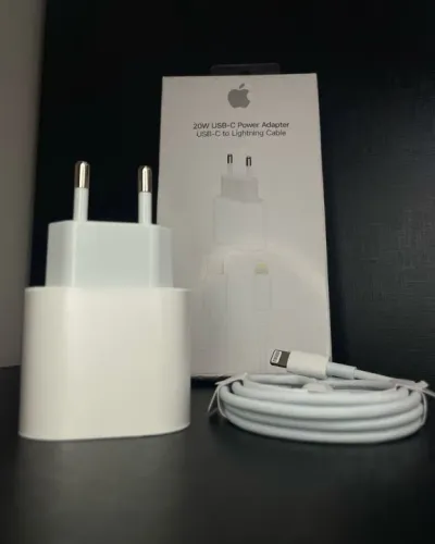 Carregador Completo iPhone Fonte Turbo USB-c + Cabo Lightning