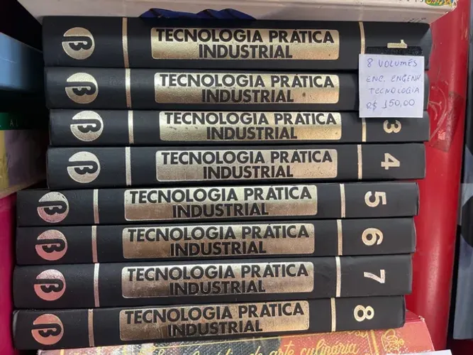 Livro tecnologia prática industrial 8 volumes engenharia