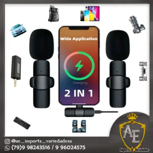 microfone lapela para android e iphone