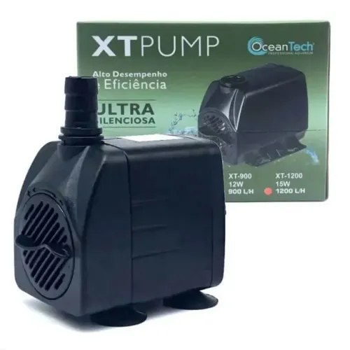 Bomba Submersa XT 1200L/h Bombinha Motor para Aquários e Fontes Ocean Tech