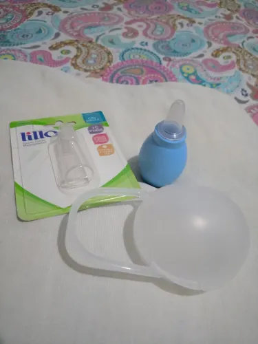Kit Higiene para Bebê - Lillo e Aspirador Nasal, porta chupeta 