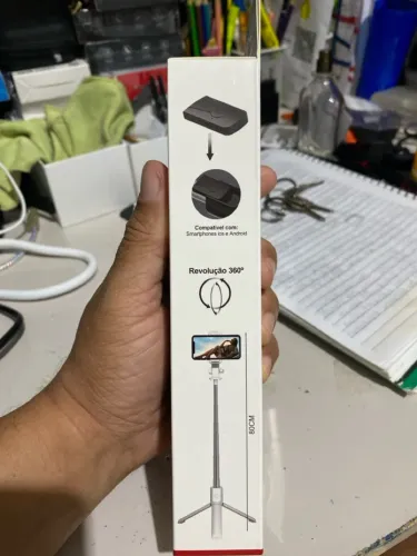 Bastão de Selfie Tripé 360º para Smartphones iOS e Android