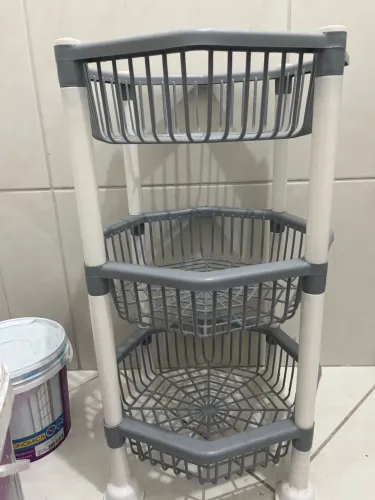 Prateleira Cantoneira 3 Andares para Cozinha