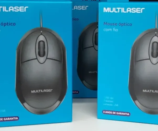 Mouse Óptico c/ Fio (( 1200dpi )) Multilaser !! Usb 2.0