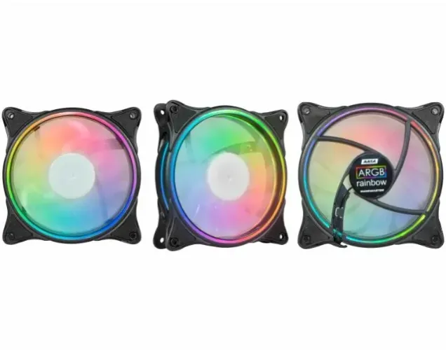 Kit Fan Cooler ARGB - AASA + ENTREGA GRÁTIS + 1 ANO DE GARANTIA E EM ATÉ 12X