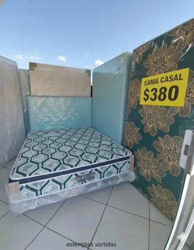 Cama box casal nova