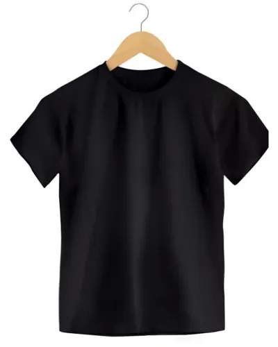 Camiseta Infantil Preta Básica 