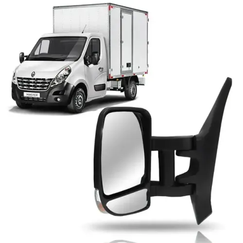 Retrovisor Elétrico Braço Longo Lado Esquerdo Renault Master 2.3