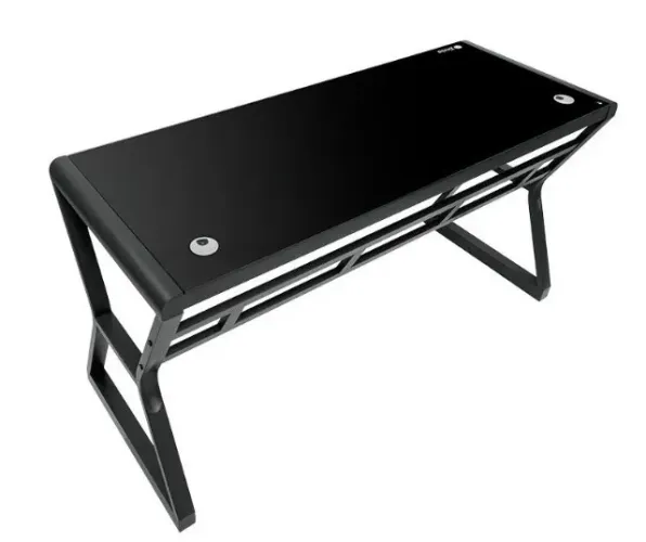 Mesa Zinnia Aurea A140, Vidro Temperado, Preto, ZNO-ARA-BK01