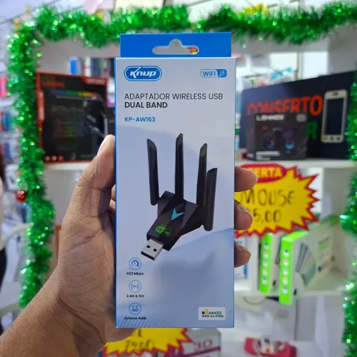 Adaptador wi-fi 5g dual band USB - entrega em slz e região 