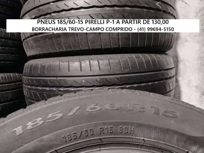 Pneu 185/60/15 Pirelli P-1 a partir de 130,00 cada