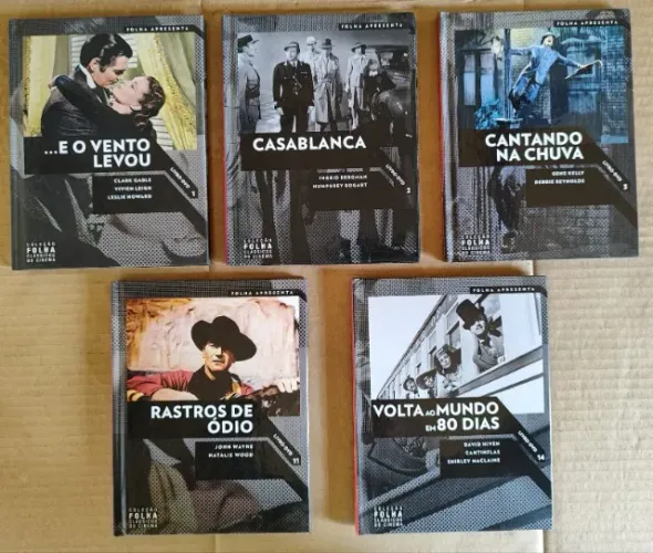 05 DVDs Clássicos do Cinema - Coleção Folha