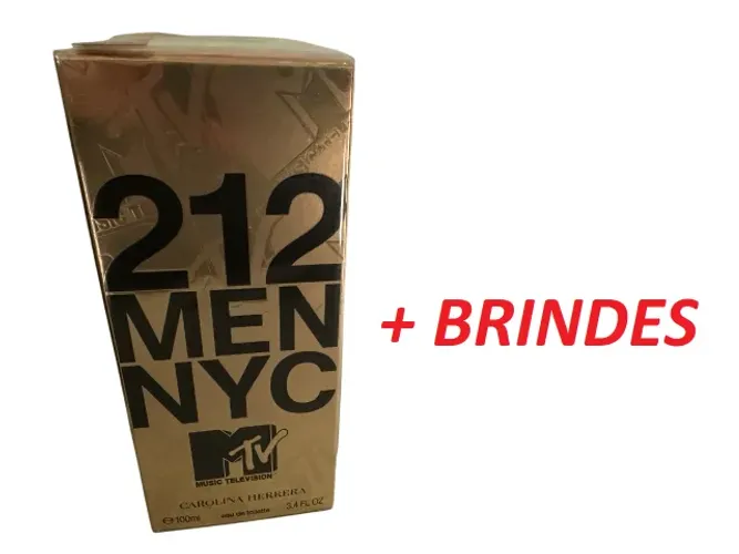 Perfume Masculino Carolina Herrera 212 Men MTV Eau de Toilette 100ml Original