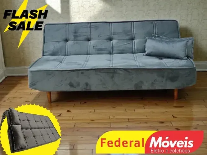 Sofá Cama Veludo - Oferta por tempo limitado!
