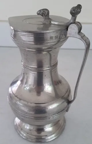 Antigo Bule Em Estanho