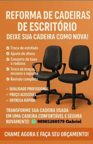 REFORMA DE CADEIRAS :: ESCRITÓRIO
