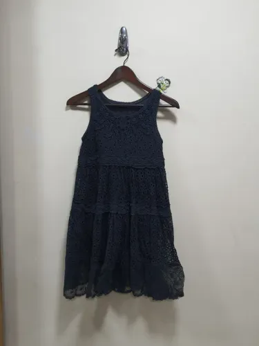 Vestido de renda preto P